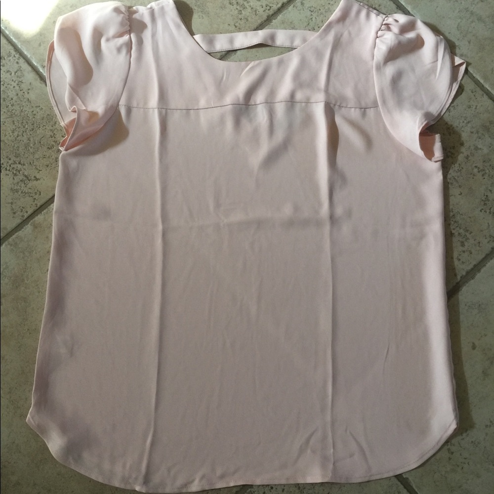 LOFT Blush Bar Back Clean Tee M
